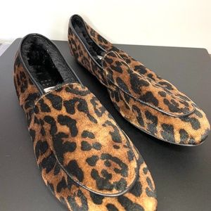 A new day Leopard Print Slippers with Faux Fur Liner